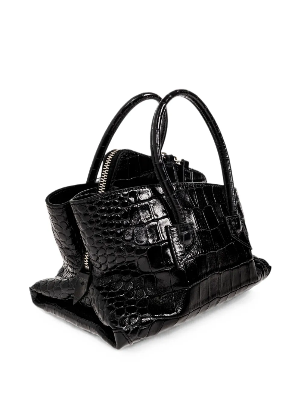 The Attico 'La Passeggiata Mini' tas met handvat Zwart