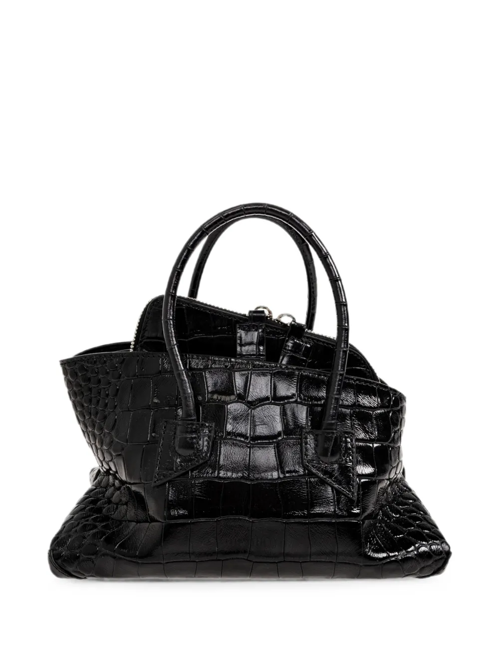 The Attico ''La Passeggiata Mini'' black top handle bag - Nero