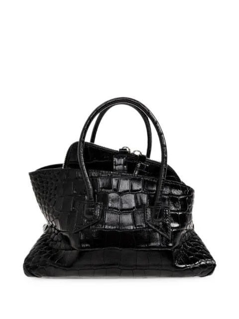 The Attico ''La Passeggiata Mini'' black top handle bag