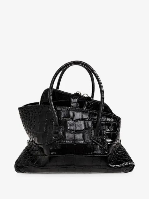 The Attico ''La Passeggiata Mini'' black top handle bag