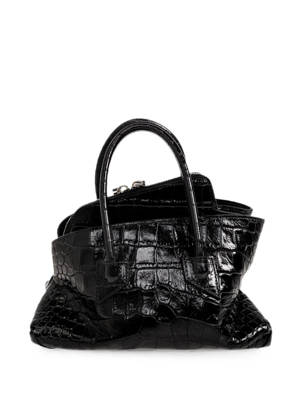 The Attico 'La Passeggiata Mini' tas met handvat Zwart