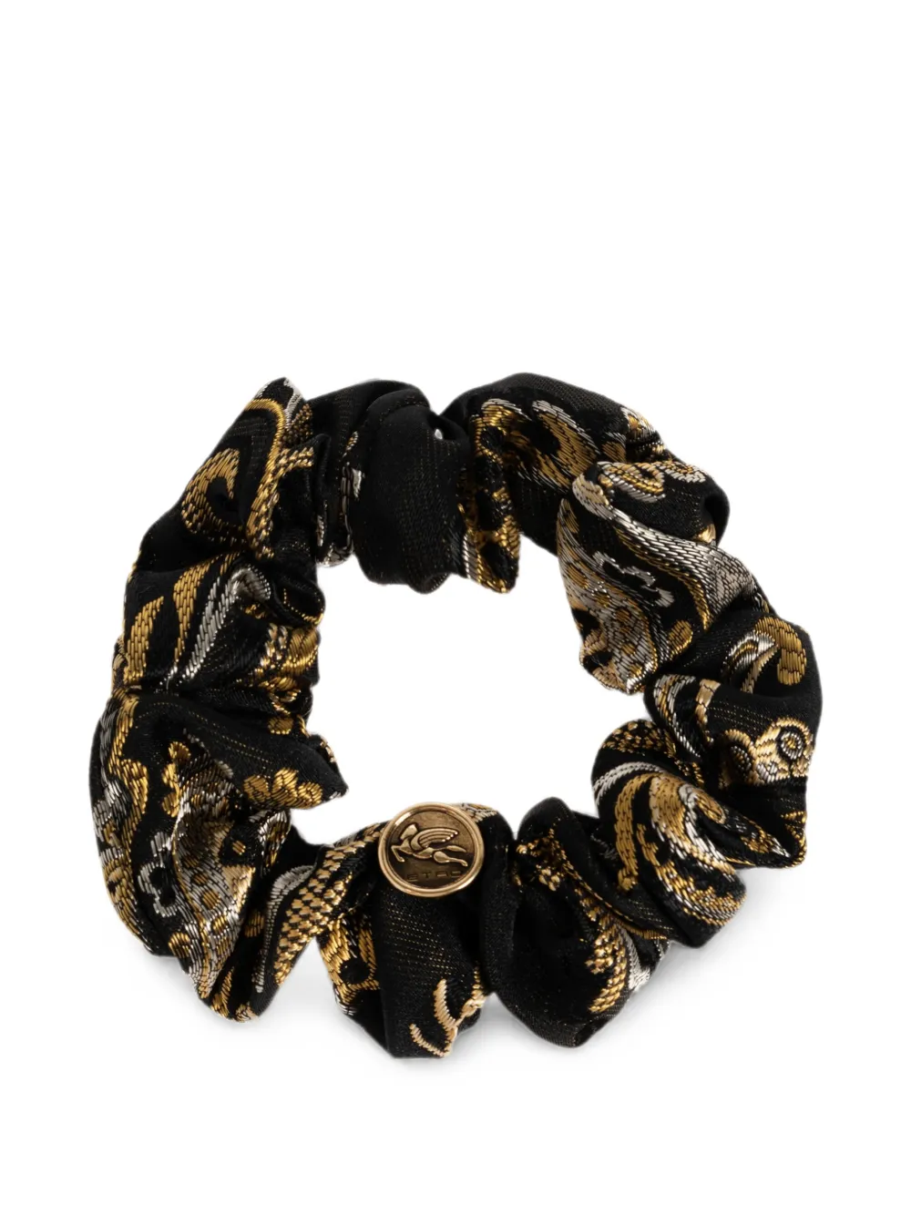 ETRO Paisley-jacquard Pegasus scrunchie - Nero