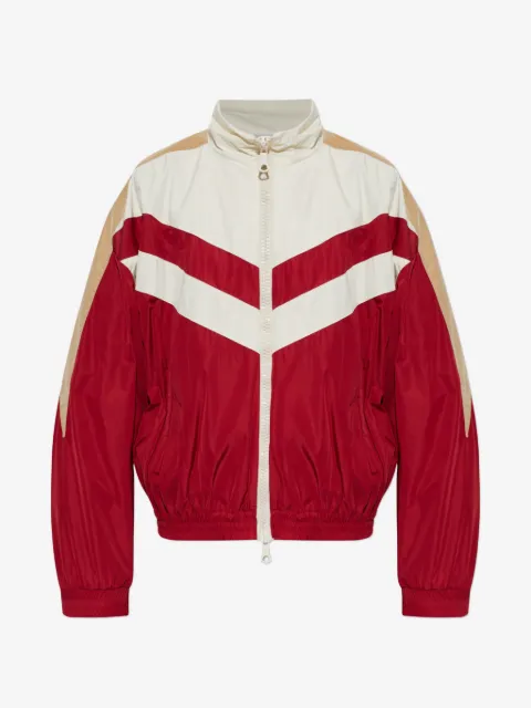 DSQUARED2 chevron-patterned high-neck bomber jacket