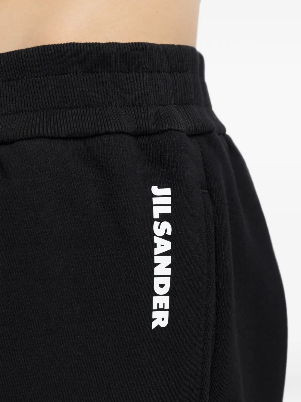 Jil Sander Trainingsbroek met logoprint Zwart