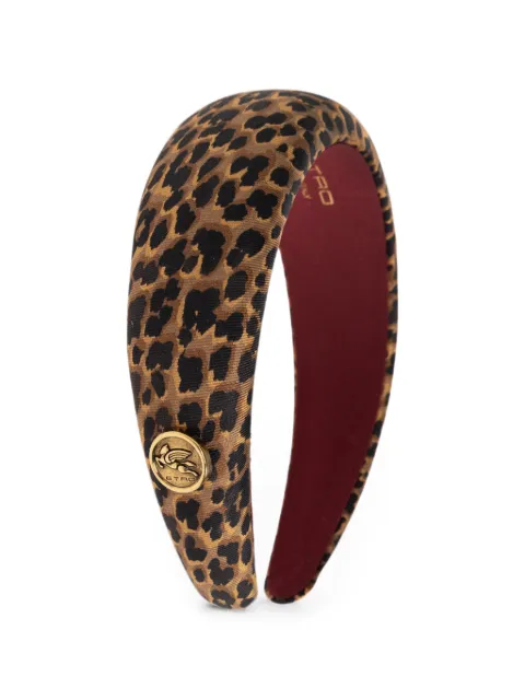 ETRO leopard-print padded headband