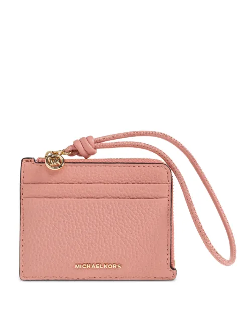 Michael Michael Kors petit porte-cartes Jet Set en cuir grainé