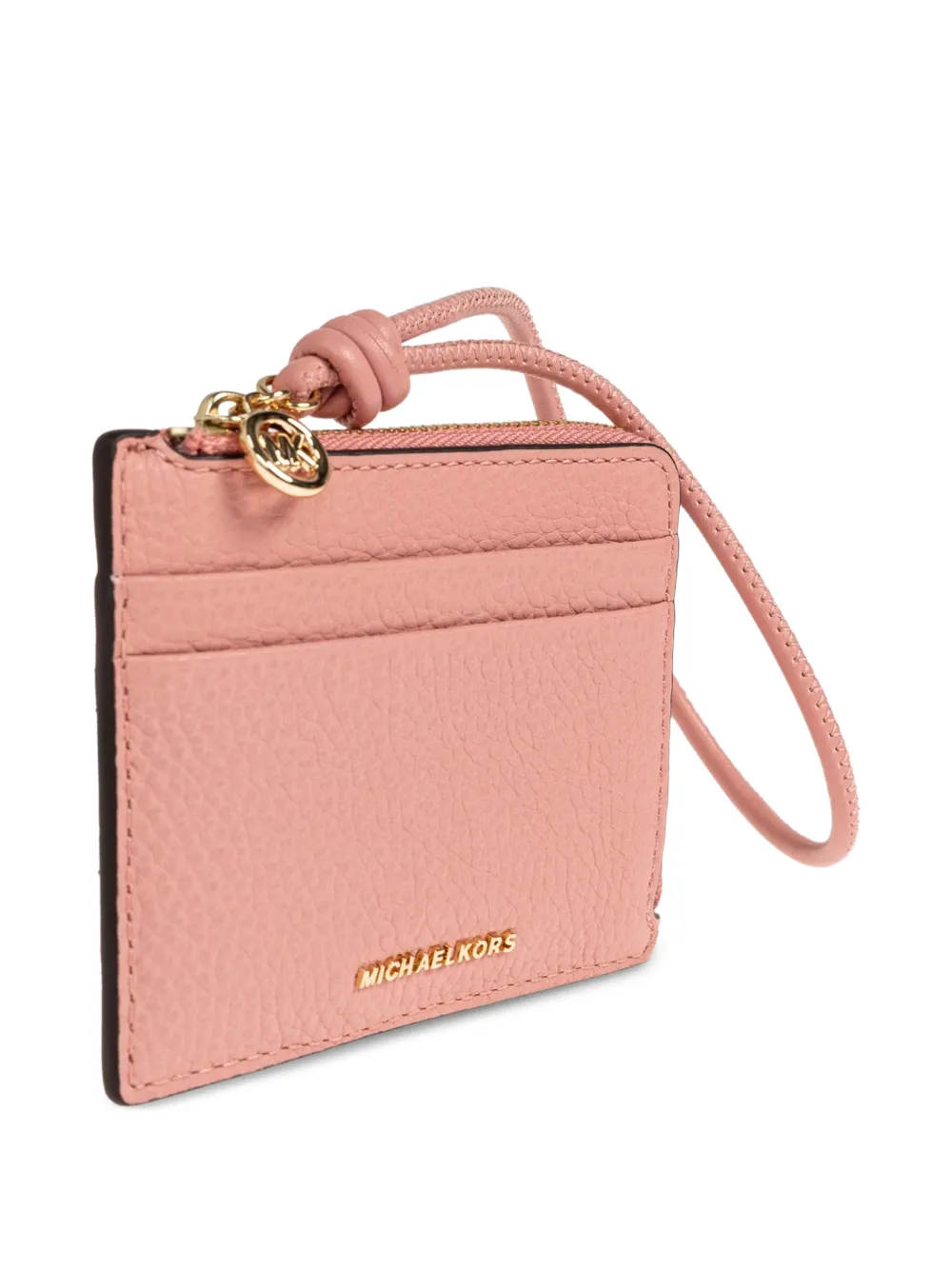 Michael Kors Jet Set kleine pasjeshouder van bewerkt leer Roze