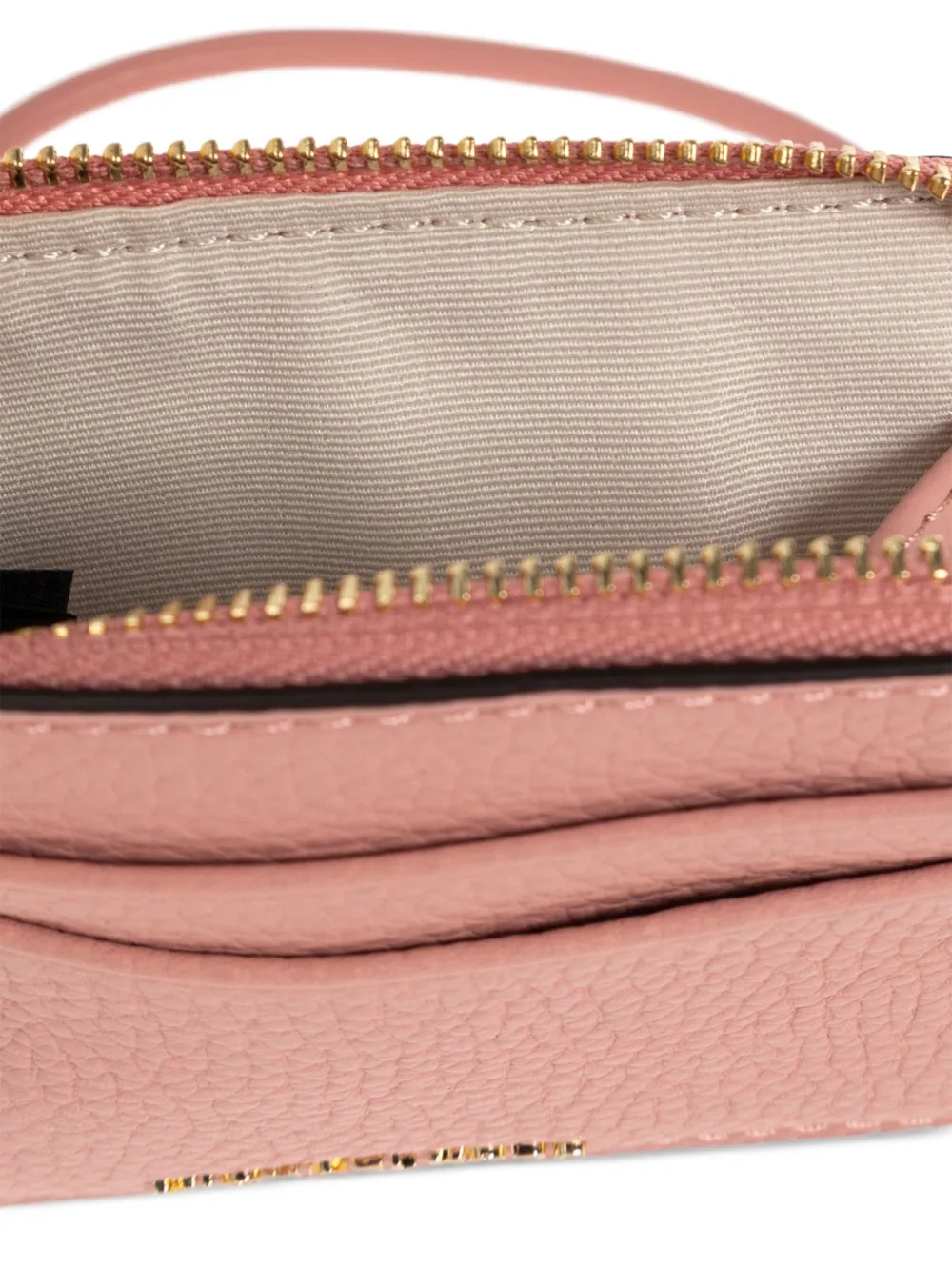 Michael Kors Jet Set kleine pasjeshouder van bewerkt leer Roze