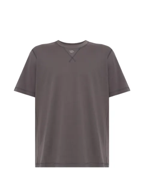 Diesel logo-plaque topstitched T-shirt