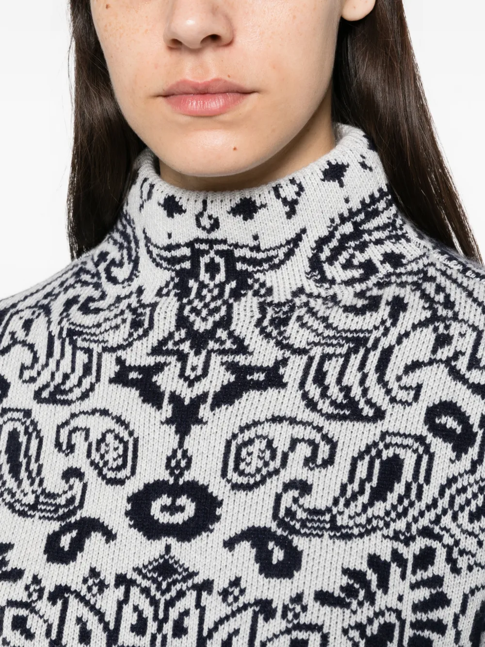 Goldbergh Anshin paisley-pattern sweater Grijs