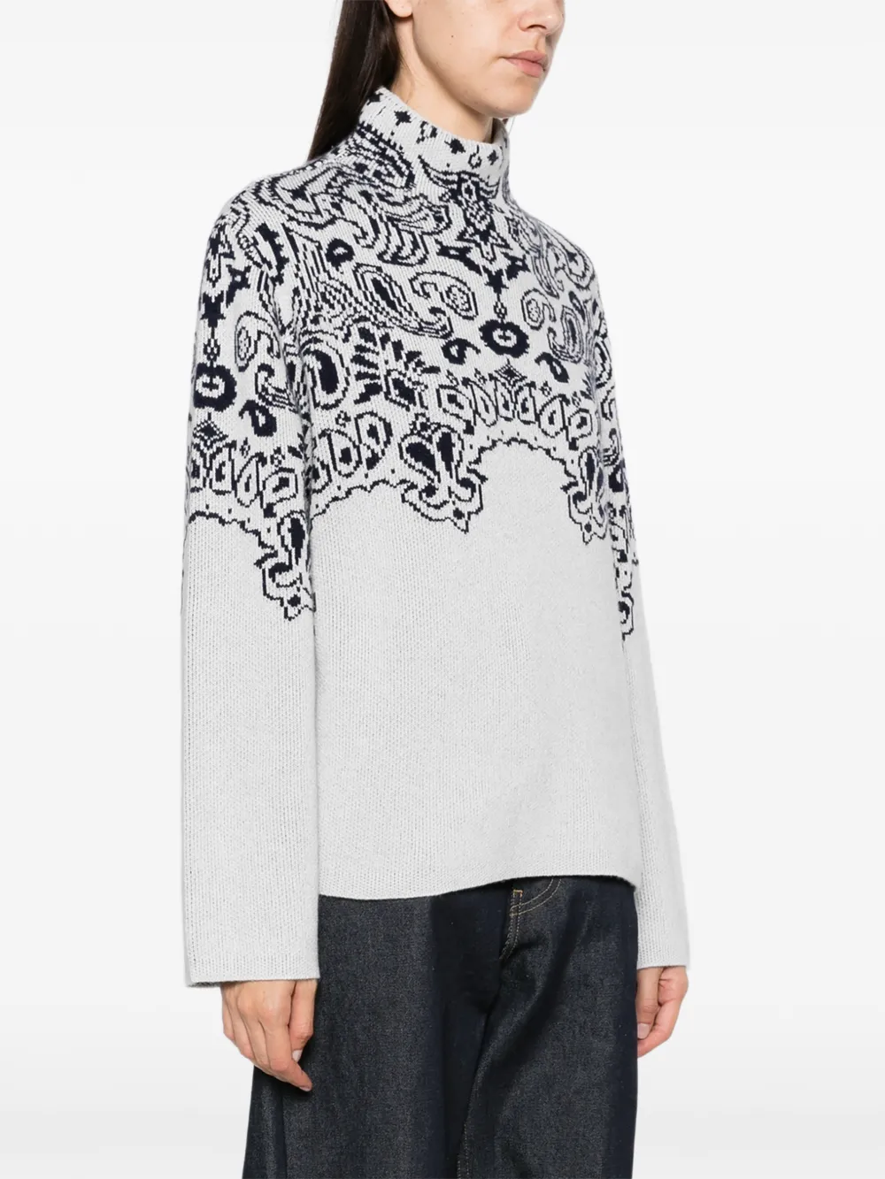 Goldbergh Anshin paisley-pattern sweater Grijs