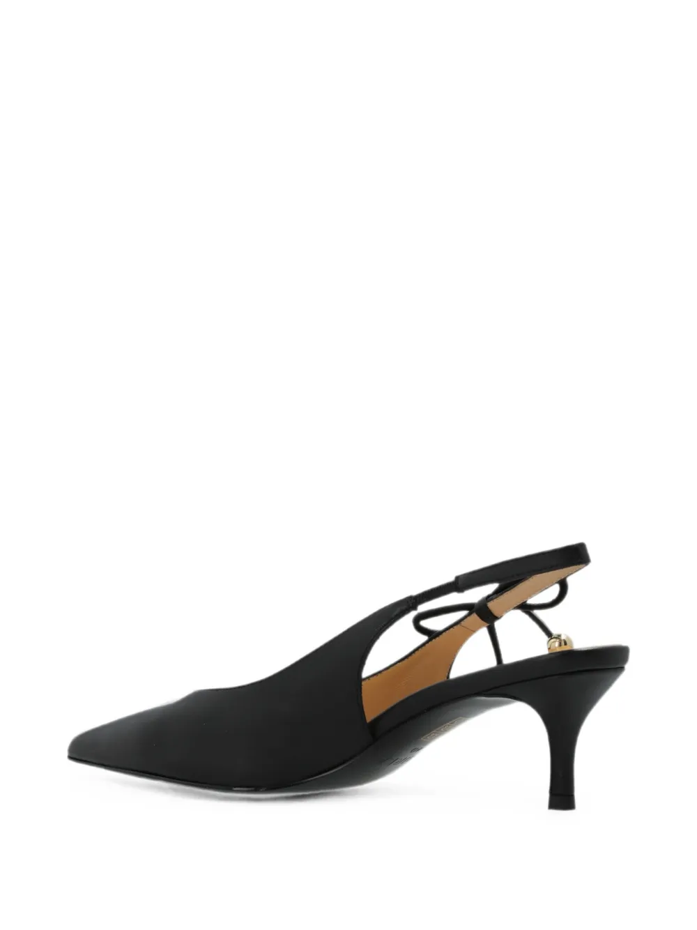 Furla Poppy bow-detail slingback pumps Zwart