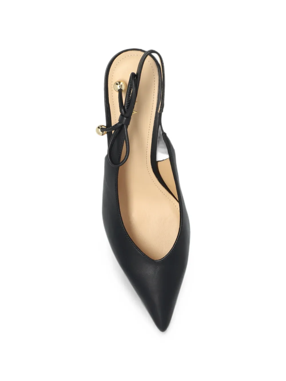 Furla Poppy bow-detail slingback pumps Zwart