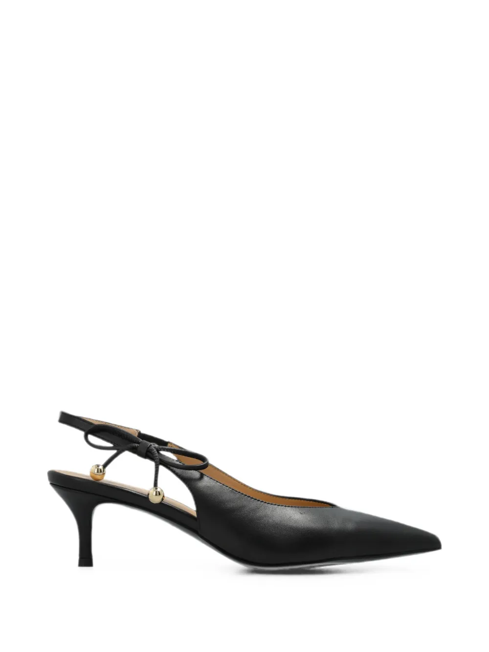 Furla Poppy bow-detail slingback pumps Zwart