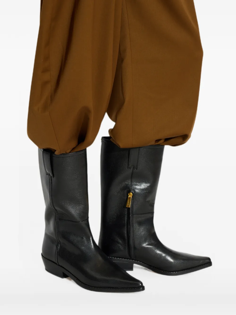 Michael Kors Farren leather boots Zwart