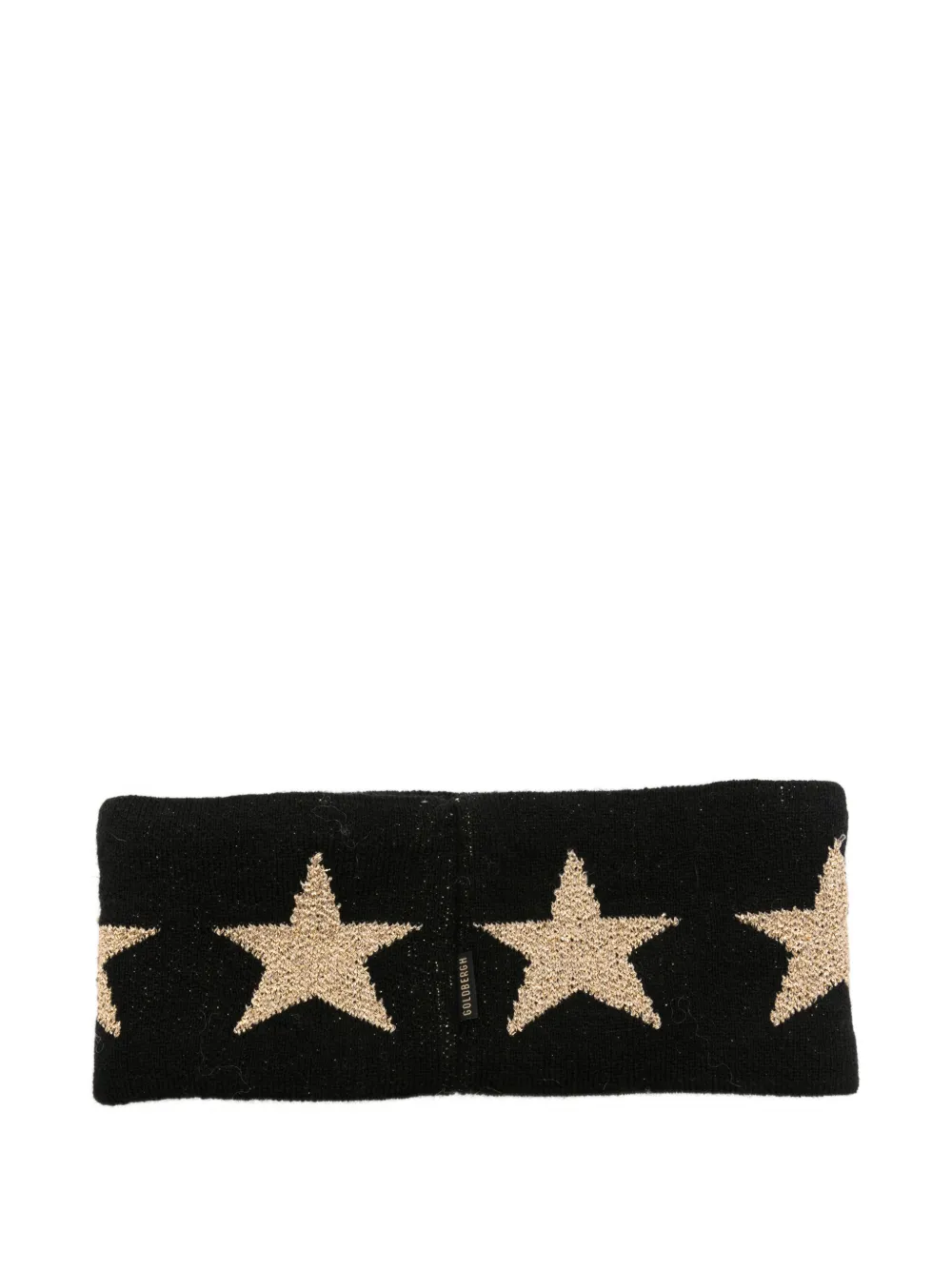 Goldbergh Cosmic haarband met ster-intarsia Zwart