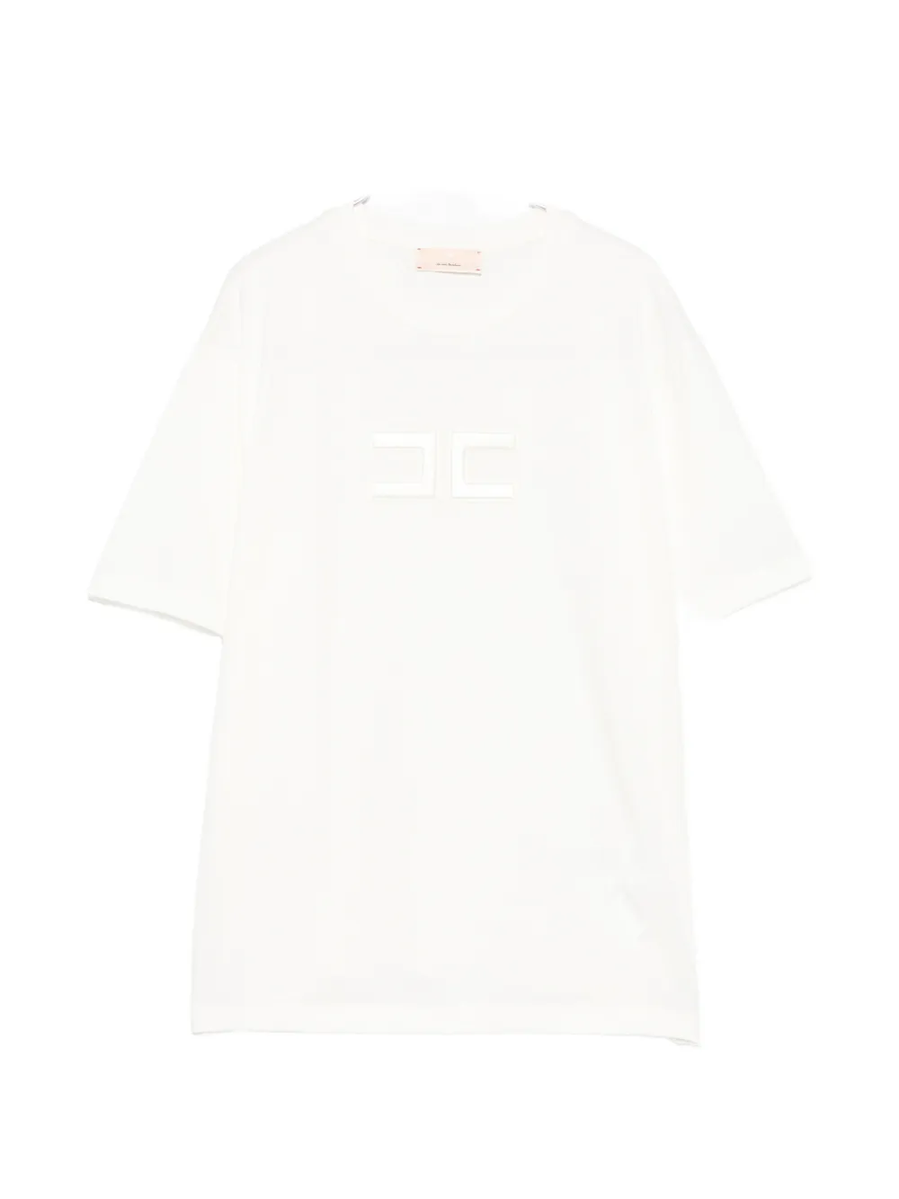 Elisabetta Franchi Kids logo-patch T-shirt - Bianco