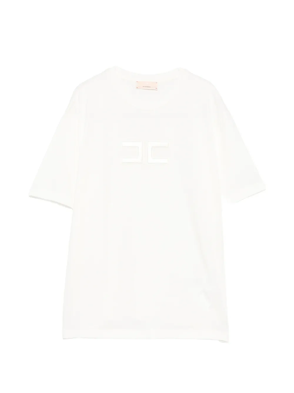 Elisabetta Franchi Kids logo-patch T-shirt - Bianco