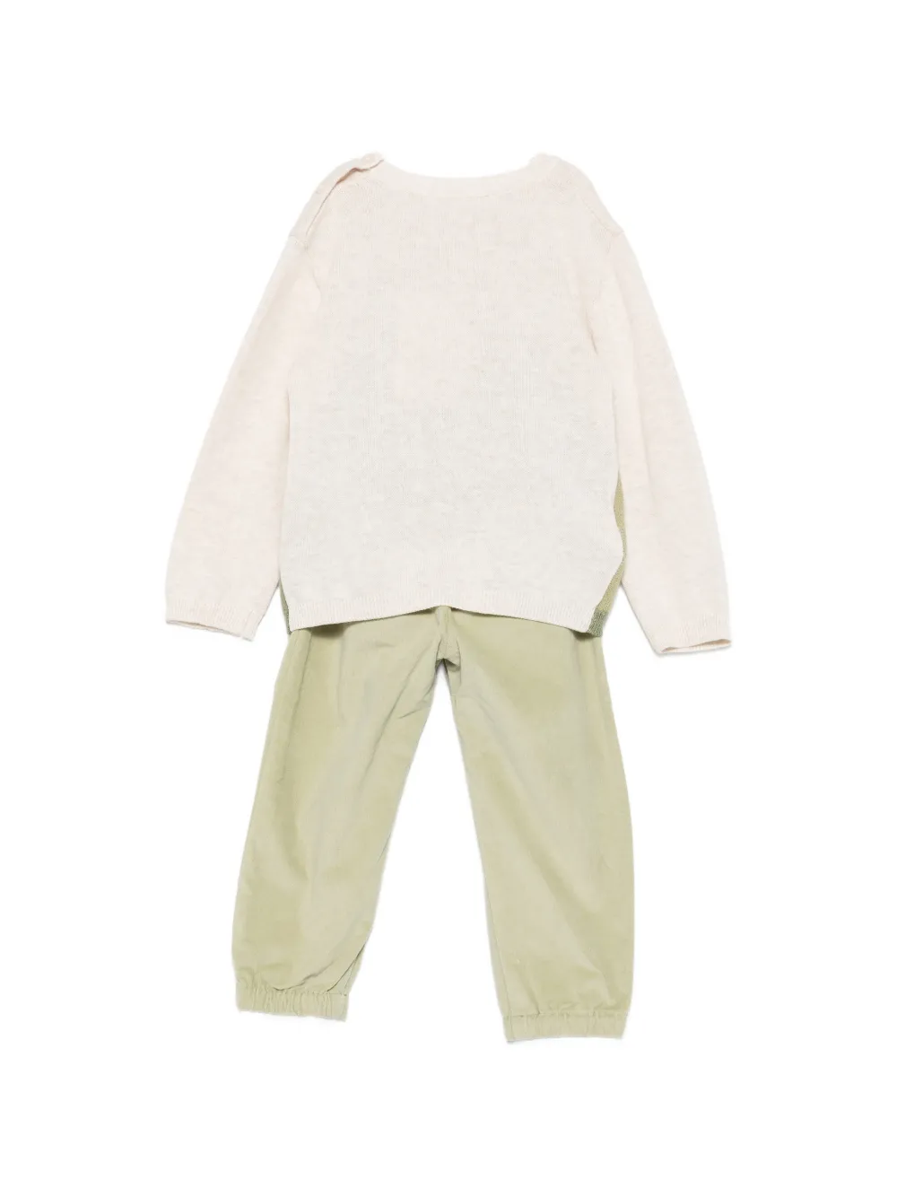 Mayoral Ribfluwelen broekset met boerderij-intarsia Beige