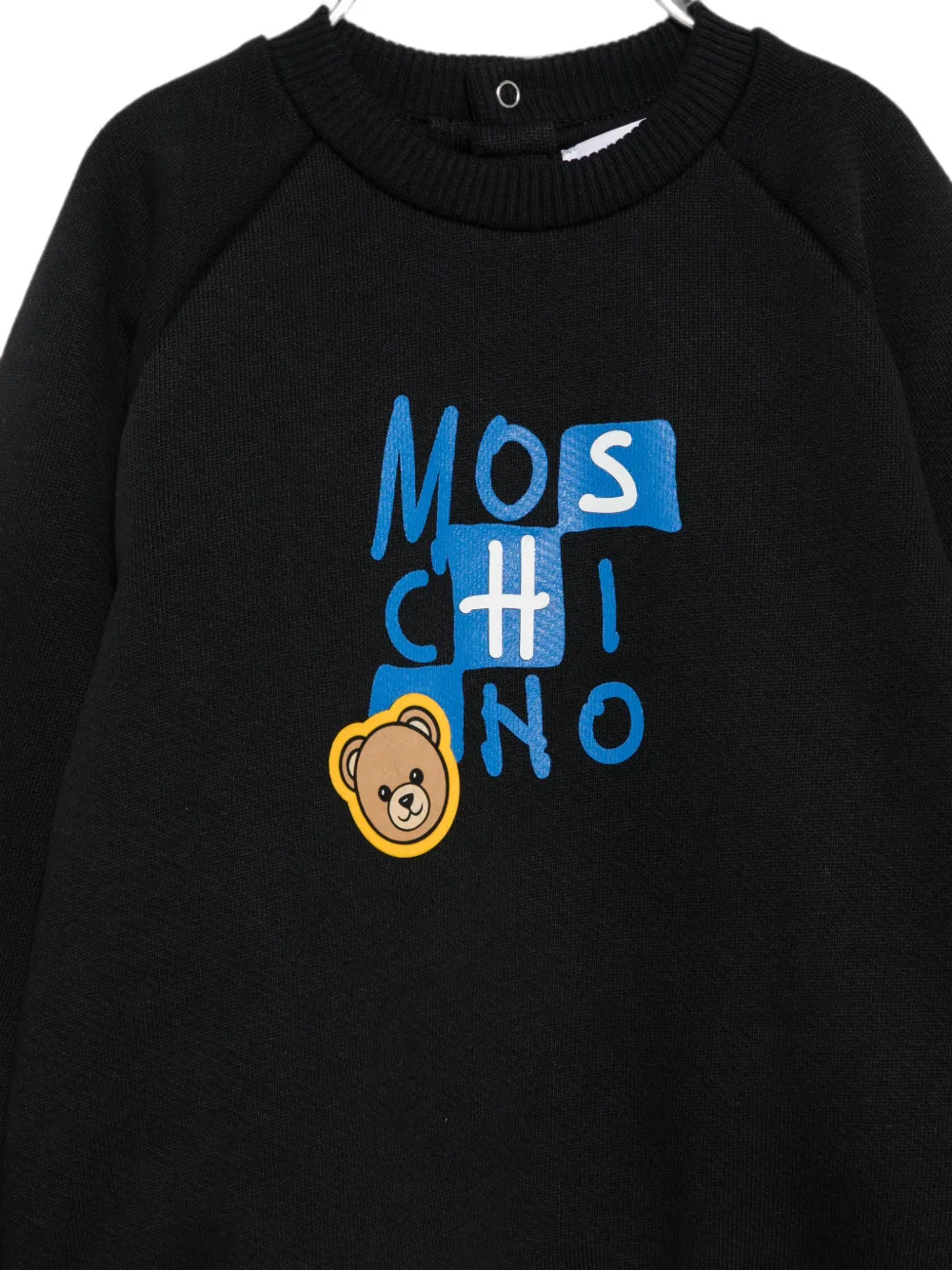 Moschino Kids Sweater met logoprint Zwart