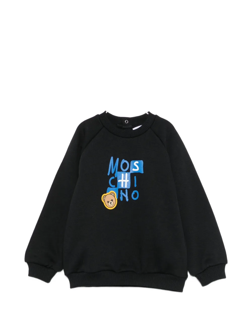 Moschino Kids logo-print sweatshirt - Nero