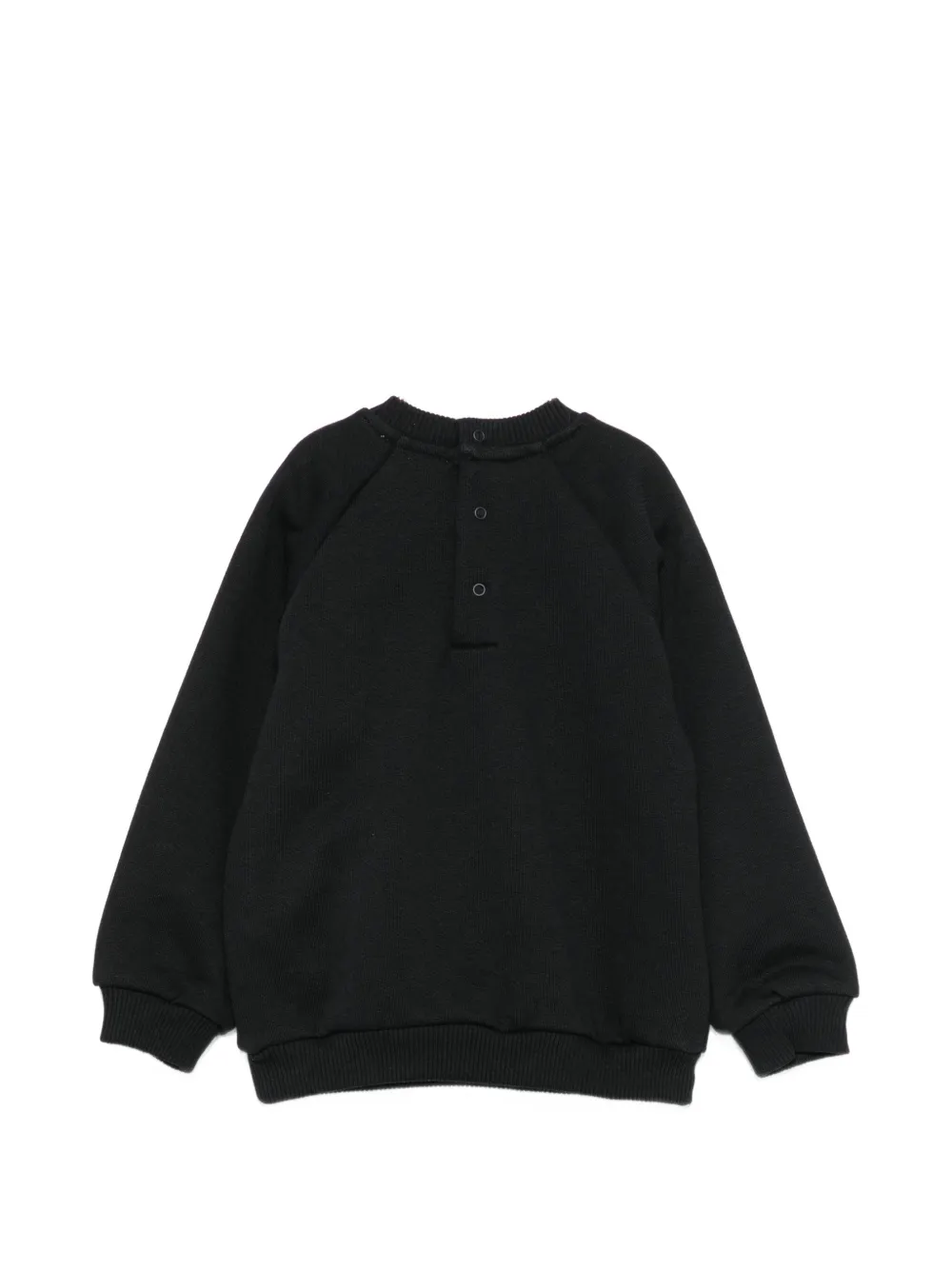 Moschino Kids Sweater met logoprint Zwart