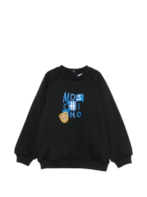 Moschino Kids Felpa con stampa logo