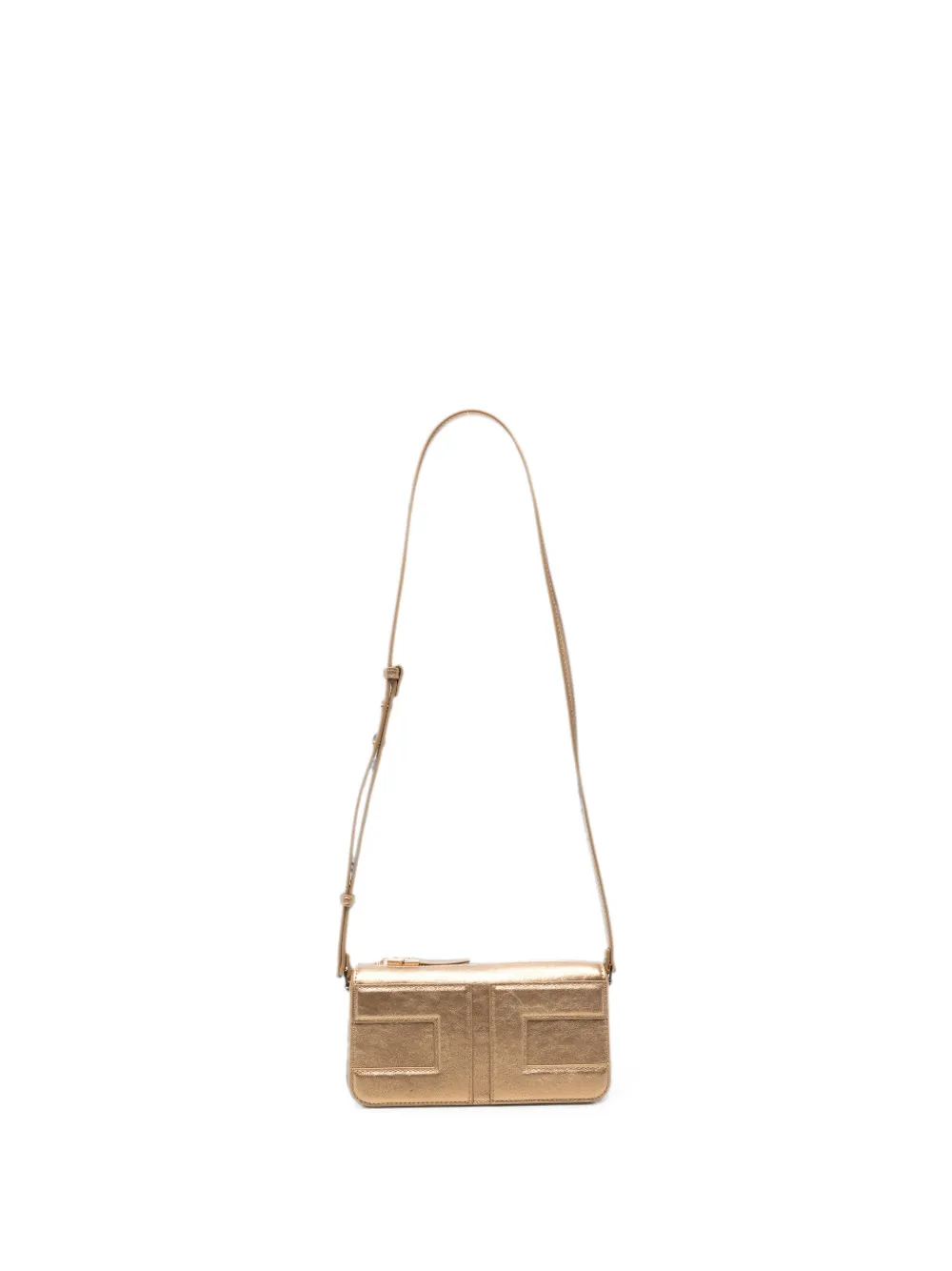 Elisabetta Franchi Kids logo-embossed metallic shoulder bag - Gold