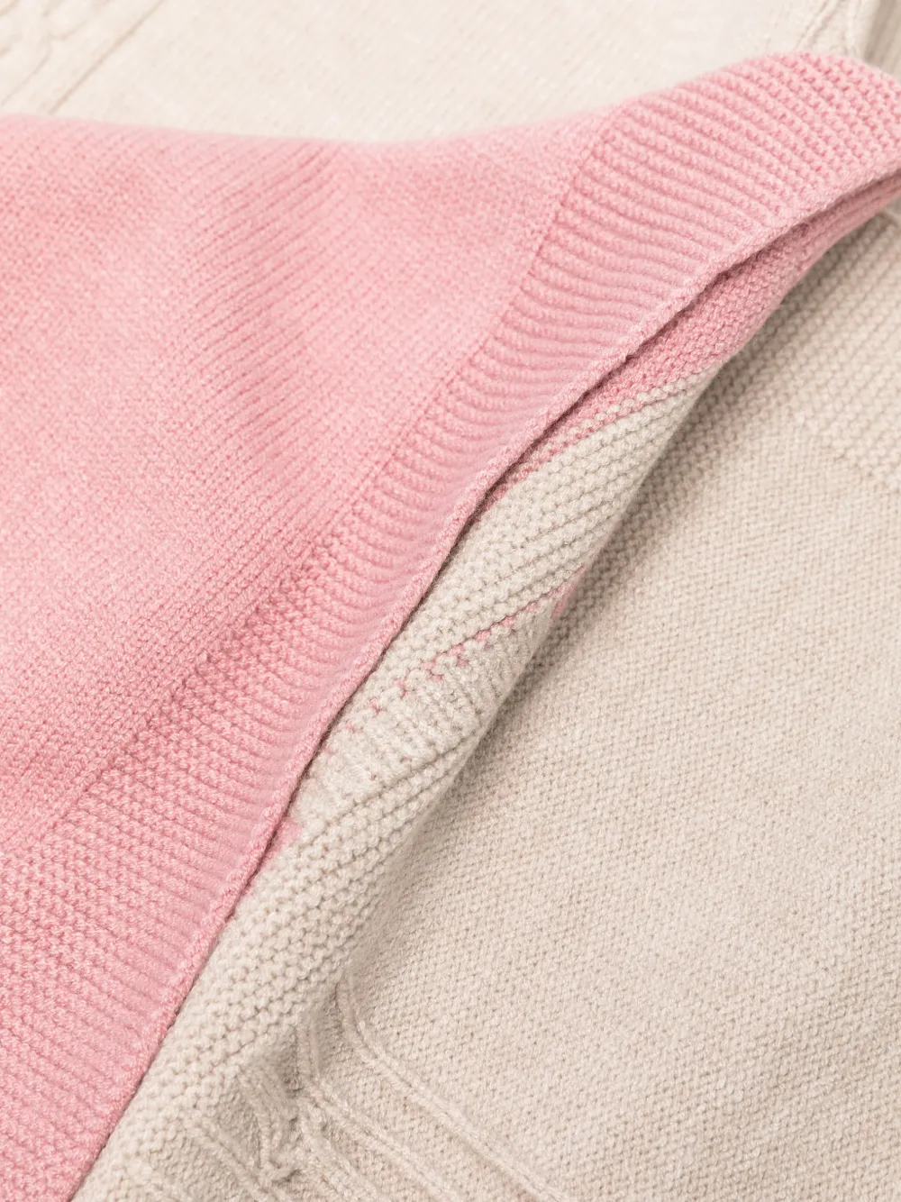 Mayoral Kabelgebreide sjaal met strikdetail Beige