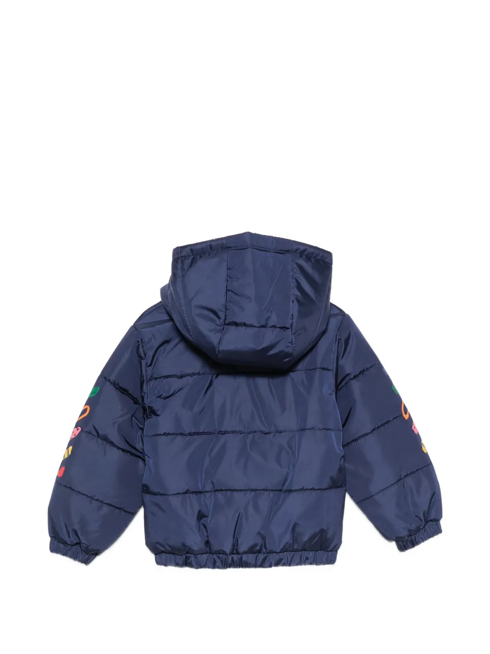 Off-White Kids Gewatteerd jack met logoprint Blauw