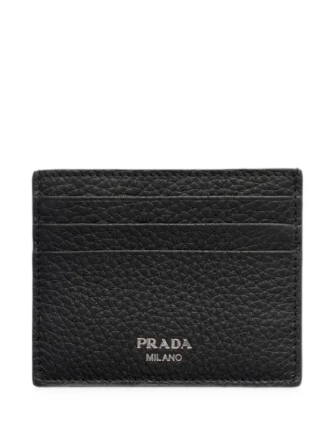 Prada leather card holder