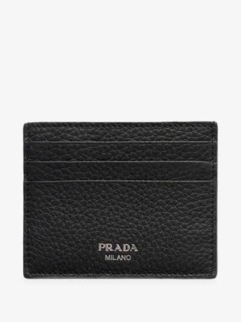 Prada leather card holder