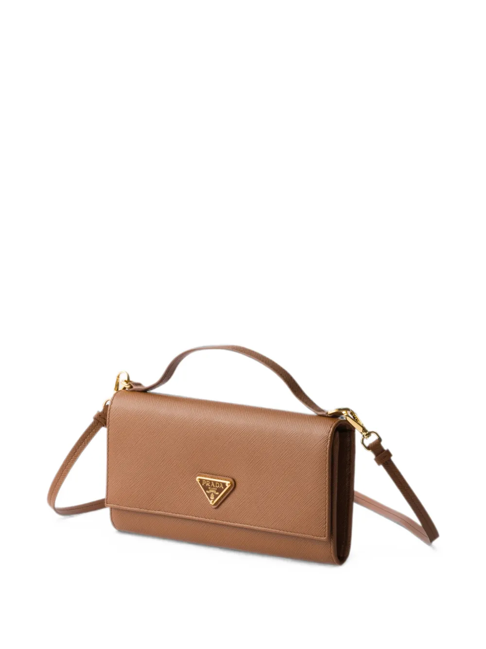Prada Mini-portemonnee Bruin