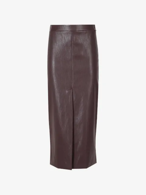 Herno front-slit midi skirt