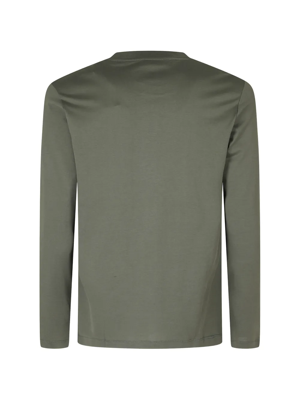 DONDUP T-shirt met logopatch en lange mouwen Groen