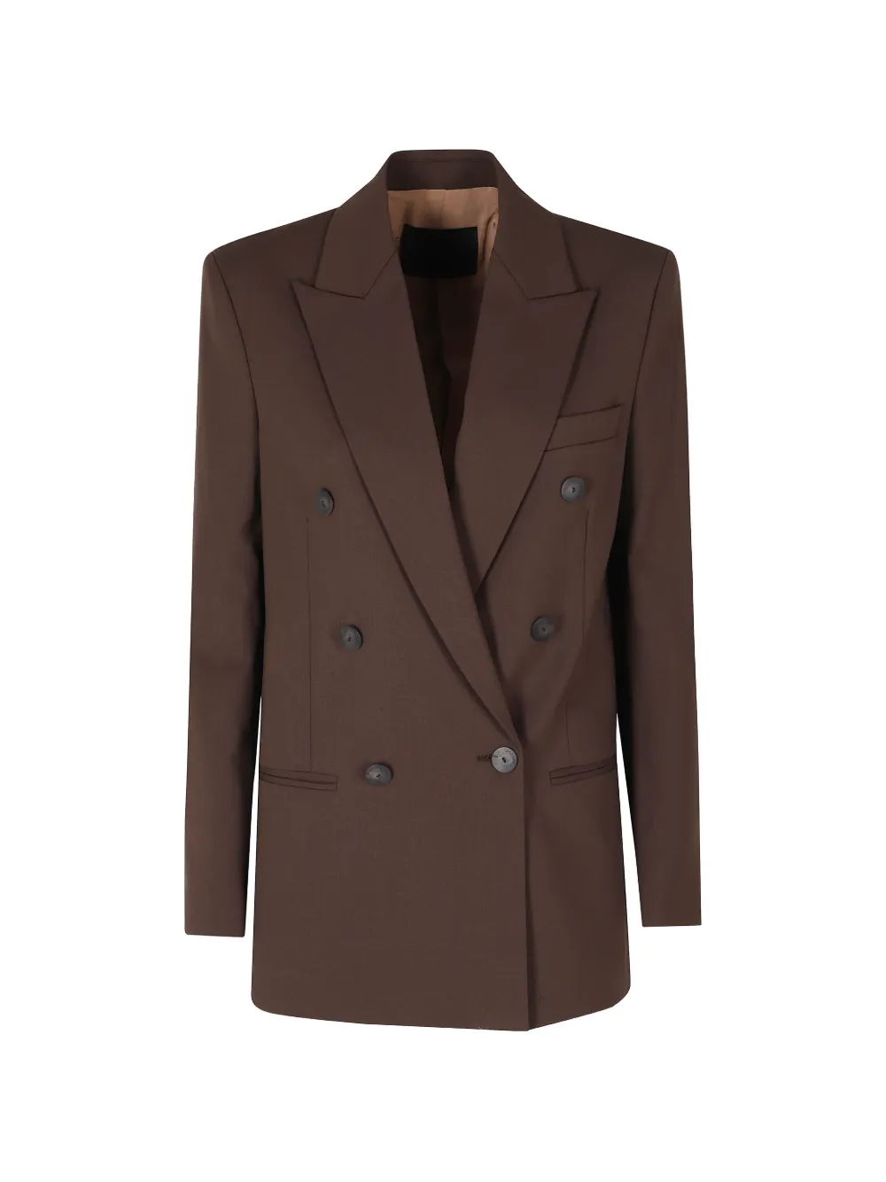 DONDUP double-breasted peak-lapel blazer - Braun