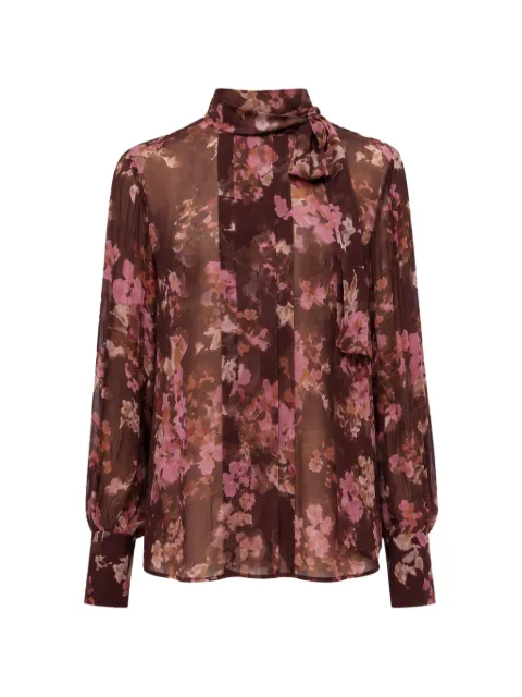 NISSA floral print viscose top