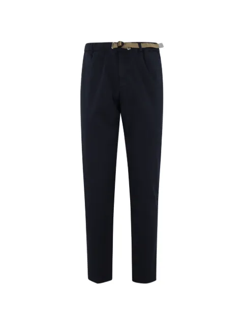 White Sand belted elasticated-waist trousers