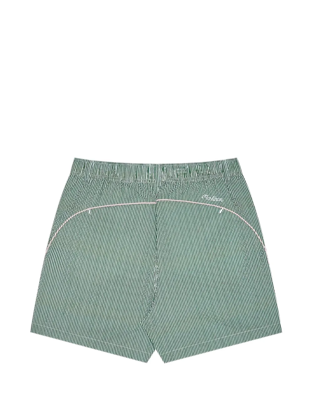 Malbon Golf Valero gestreepte shorts Groen