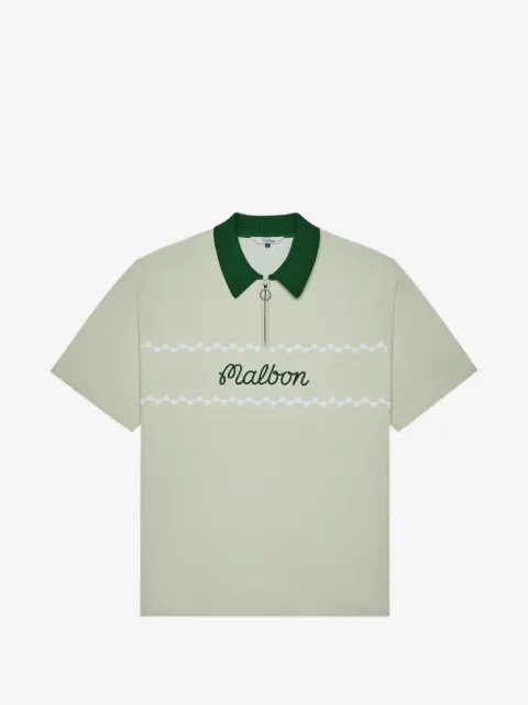Malbon Golf Benny zip-up polo shirt