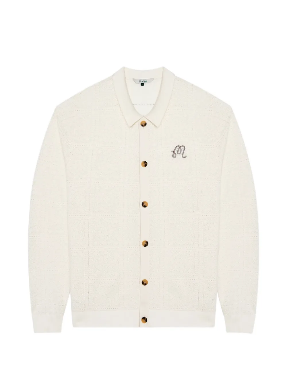 Malbon Golf Resort crochet-knit cardigan - Weiß