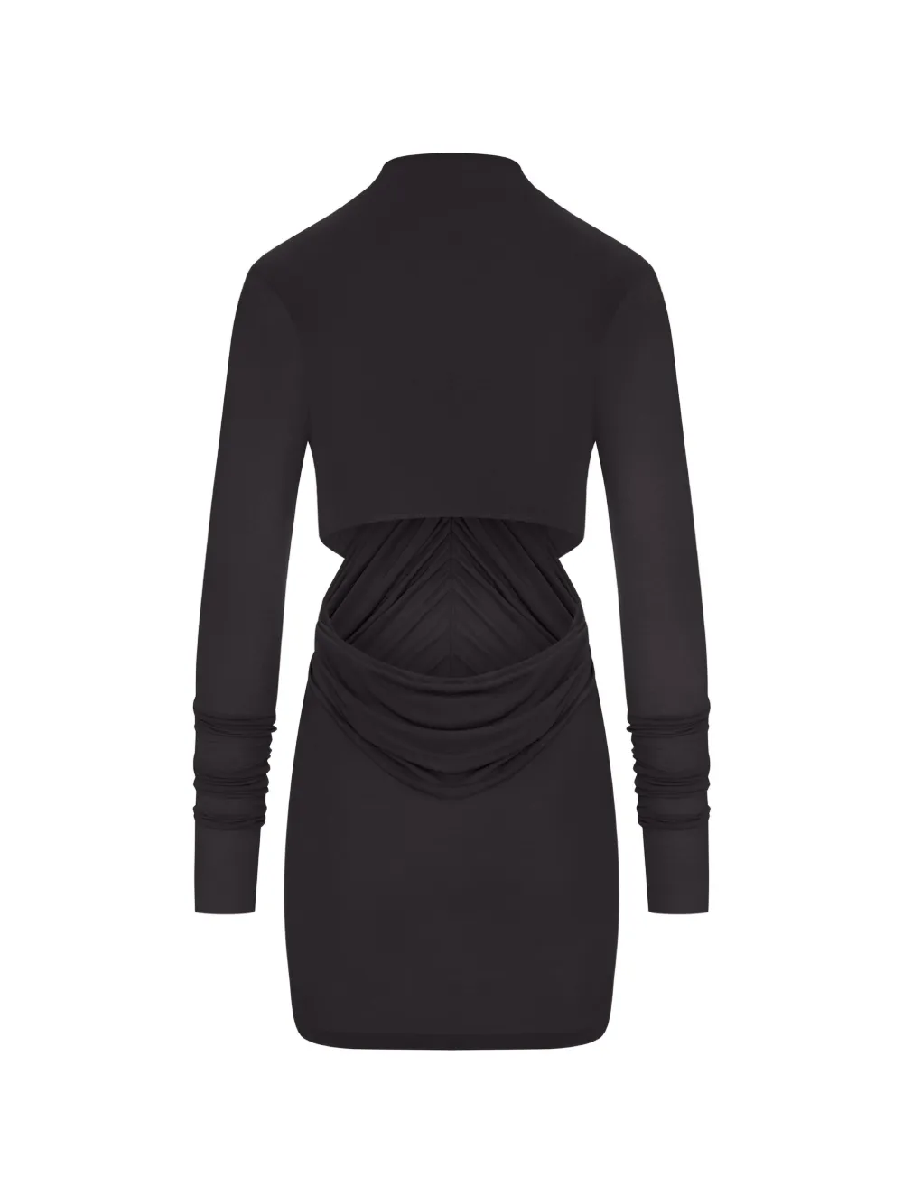 Rick Owens Mini-jurk met ruches Zwart
