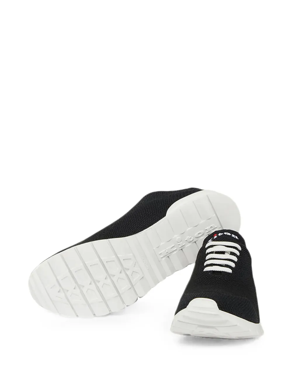 Kiton knitted running sneakers Zwart