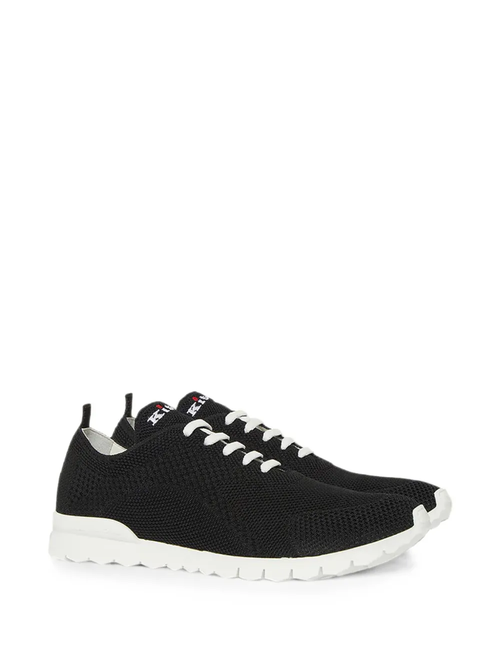 Kiton knitted running sneakers Zwart