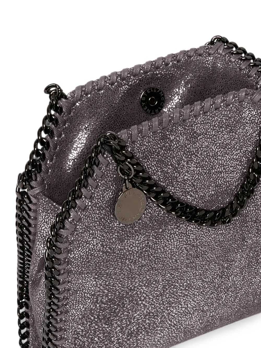Stella McCartney Falabella shopper met metallic-effect Grijs