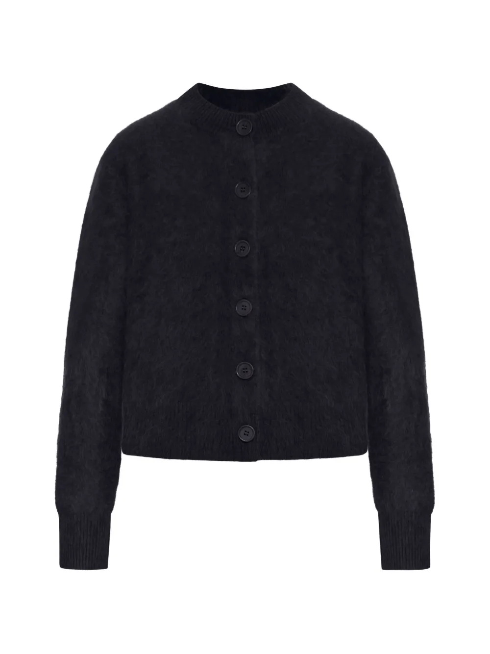 Lisa Yang Azalea Cardigan mit gebürstetem Finish - Schwarz