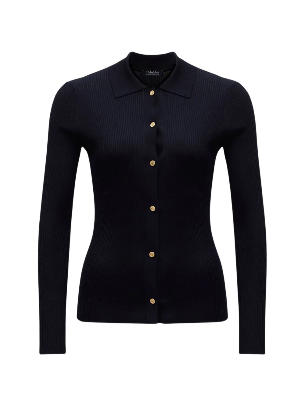 'S Max Mara ribbed-knit button-down cardigan - Blu