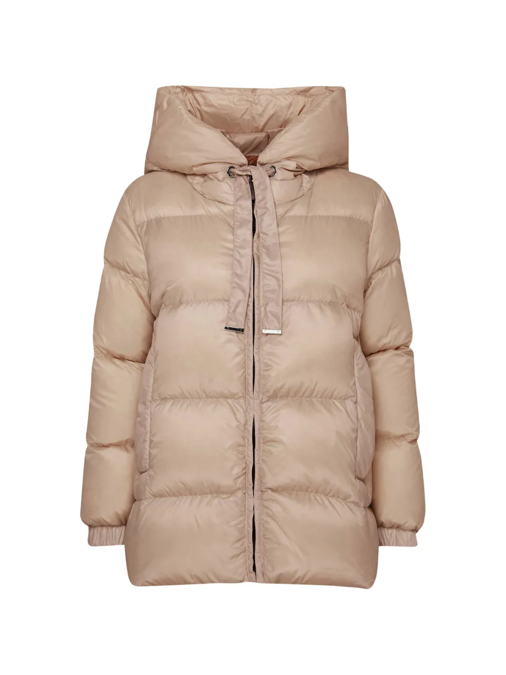 Max Mara hooded padded jacket - Nude