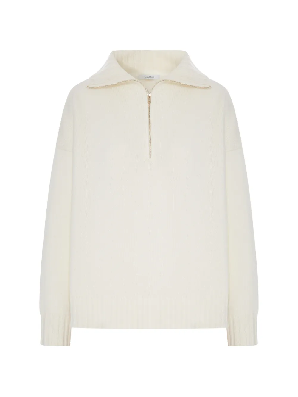 Max Mara half-zip knitted sweater - Toni neutri