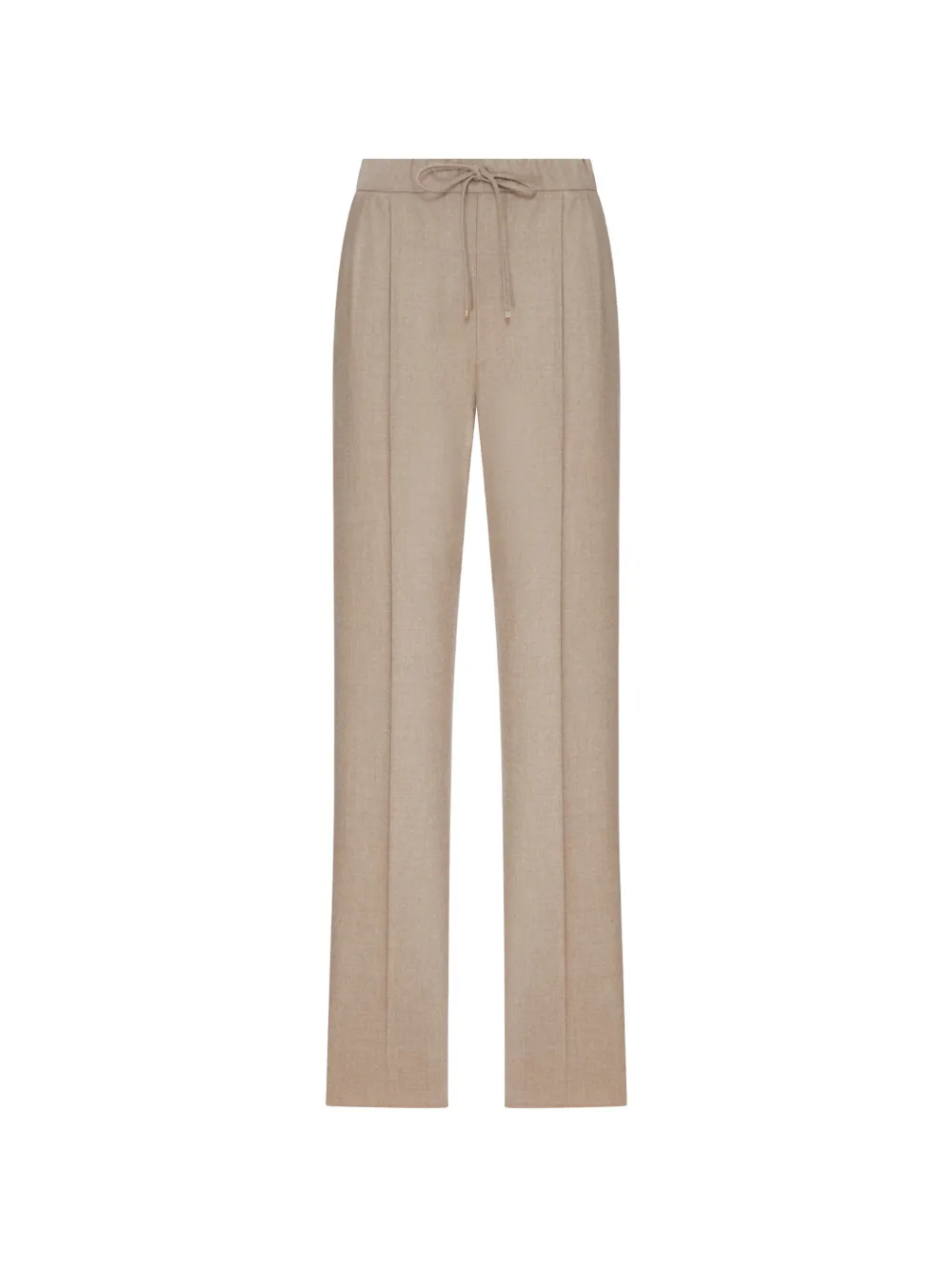 Max Mara drawstring pressed-crease trousers - Nude